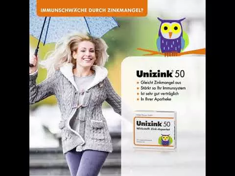 Video o izdelku Unizinc 50 tablet, 100 kom