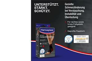 HANSAPLAST Športna opornica za gleženj velikosti L, 1 kos