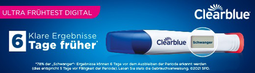 CLEARBLUE Nosečniški test Ultra Early Test digital, 2 kosa