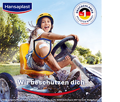 HANSAPLAST Samolepilni trak za prste 2,5 cmx5 m, moder, 1 kos