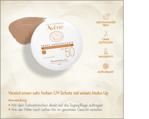 AVENE Kompaktna krema za sončenje SPF 50 peska, 10 g