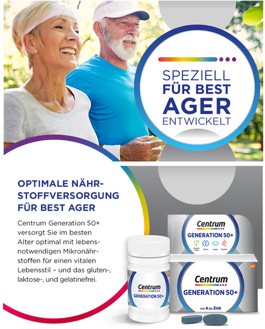 CENTRUM Generacija 50+ Tablete, 60 kapsul