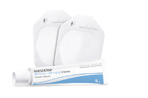 ANESDERM 25 mg/g + 25 mg/g kreme + 2 obliža, 5 g
