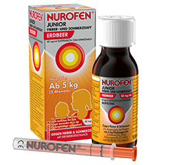 NUROFEN Mlajša vročina in bolečine sok zemlja.40 mg/ml, 100 ml