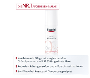 EUCERIN SEH Zakrivna dnevna nega proti rdečici, 50 ml