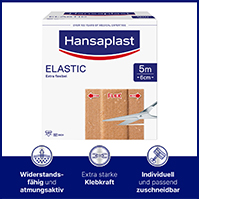 HANSAPLAST Elastični obliži 6 cmx5 m, 1 kos