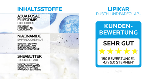 ROCHE-POSAY Lipikar olje za prhanje in kopel AP+, 750 ml