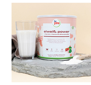 FOR YOU eiweiß power jagoda v prahu, 750 g