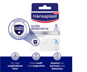 HANSAPLAST Ultra občutljiva obloga za rane 5x7,2 cm XL, 5 kosov