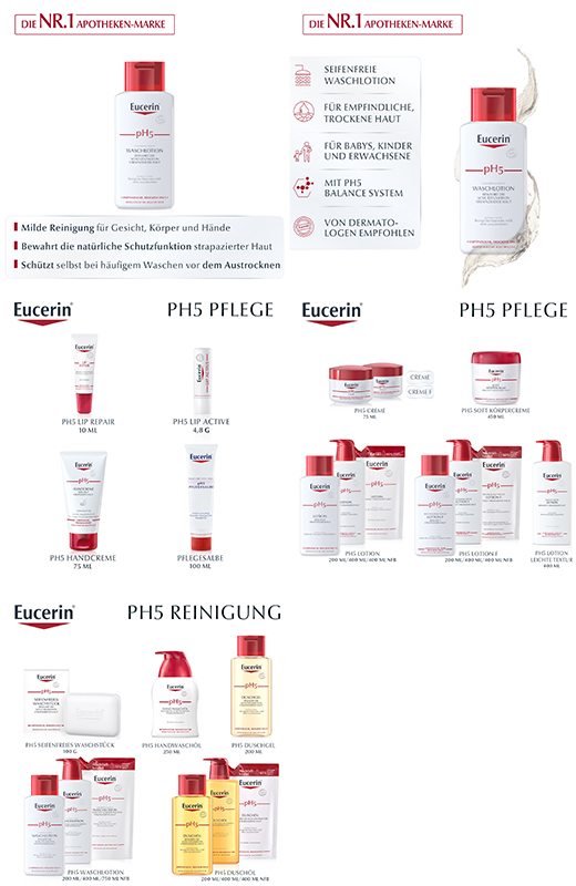 EUCERIN pH5 losjon za umivanje za občutljivo kožo, 200 ml