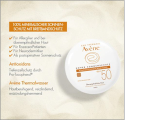AVENE Kompaktna krema za sončenje SPF 50 peska, 10 g