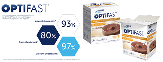 OPTIFAST Kremna čokolada v prahu, 8X55 g