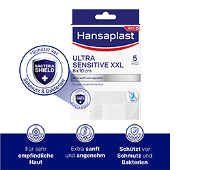 HANSAPLAST Ultra občutljiva obloga za rane 8x10 cm XXL, 5 kosov