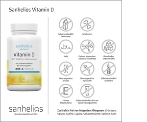 SANHELIOS Vitamin D 1.000 I.U. Tablete, 365 kosov