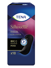 TENA SILHOUETTE Vložki mini noir, 18 kosov