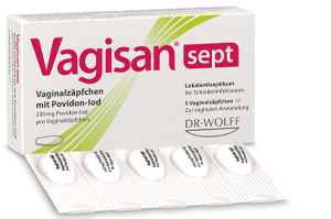 VAGISAN sept vaginalne svečke s povidon-jodom, 5 kosov