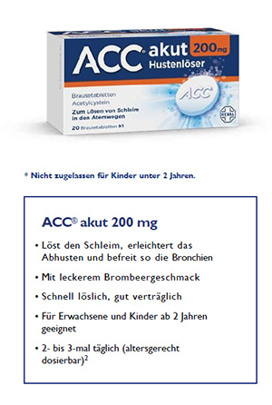ACC akutno 200 šumečih tablet, 20 kosov