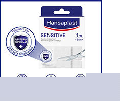 HANSAPLAST Občutljiv hipoalergeni mavec 8 cmx1 m, 1 kos