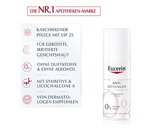 EUCERIN SEH Zakrivna dnevna nega proti rdečici, 50 ml