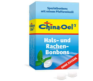 CHINA ÖL Pastilke za grlo in kašelj brez sladkorja, 40 g
