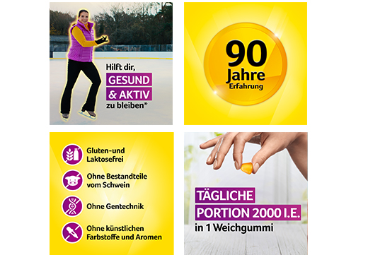 VIGANTOLVIT 2000 I.U. vitamina D3, mehki gumiji, 60 kosov