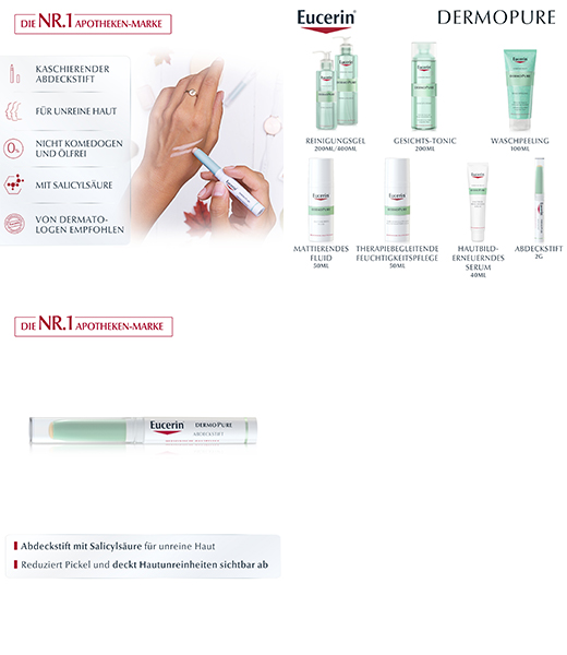 EUCERIN DermoPure korektor v paličici, 2,0 g