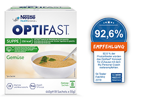 OPTIFAST Jušna zelenjava v prahu, 8X55 g