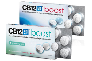 CB12 boost strong mint žvečilni gumi, 10 kosov