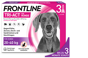 FRONTLINE Tri-Act raztopina za kapljanje na pse 20-40 kg, 3 kosi