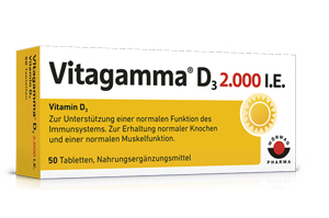 VITAGAMMA D3 2.000 I.U. Vitamin D3 NEM Tablete, 200 kosov