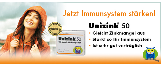 UNIZINK 50 enterično obloženih tablet, 100 kosov
