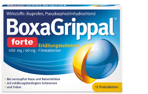 BOXAGRIPPAL hladna palica forte. 400 mg/60 mg FTA, 12 kosov