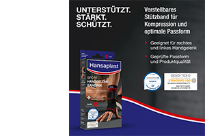 HANSAPLAST Športna opornica za zapestje velikosti M, 1 kos