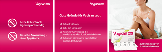 VAGISAN sept vaginalne svečke s povidon-jodom, 10 kosov