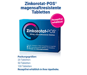 ZINKOROTAT POS enterične obložene tablete, 20 kosov