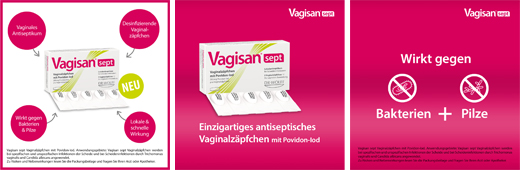 VAGISAN sept vaginalne svečke s povidon-jodom, 5 kosov