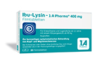 IBU-LYSIN 1A Pharma 400 mg filmsko obložene tablete, 10 kosov
