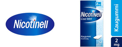 NICOTINELL Žvečilni gumi Cool Mint 2 mg, 24 kosov