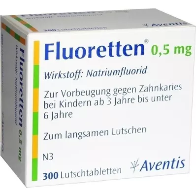 FLUORETTEN 0,5 mg tablete, 300 kosov