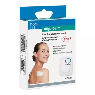 HÖGA-DERM Sterilni mavec 53x70 mm, 10 kosov HÖGA-DERM Sterilni mavec 53x70 mm, 10 kosov