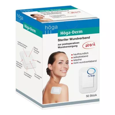 HÖGA-DERM Sterilni obliži 70x100 mm, 50 kosov HÖGA-DERM Sterilni obliži 70x100 mm, 50 kosov