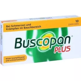 BUSCOPAN plus 10 mg/800 mg svečke, 10 kosov