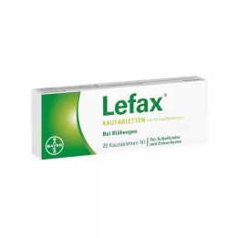 LEFAX Žvečljive tablete, 20 kosov