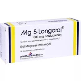 MG 5 LONGORAL Žvečljive tablete, 50 kosov