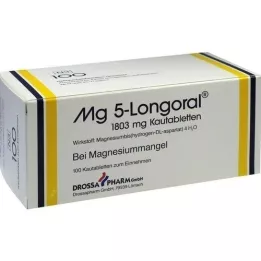 MG 5 LONGORAL Žvečljive tablete, 100 kosov