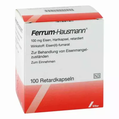 FERRUM HAUSMANN Kapsule s podaljšanim sproščanjem, 100 kosov FERRUM HAUSMANN Kapsule s podaljšanim sproščanjem, 100 kosov