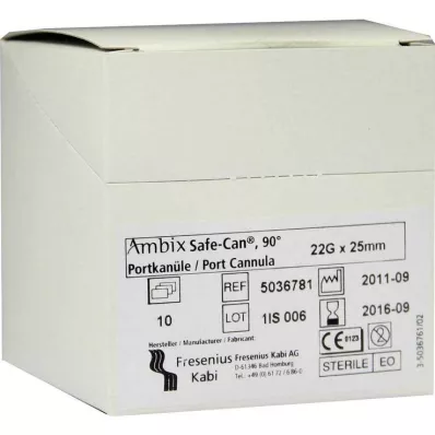 AMBIX Safe-Can Portpunkt.Kan.22 Gx25 mm upognjen, 10 kosov