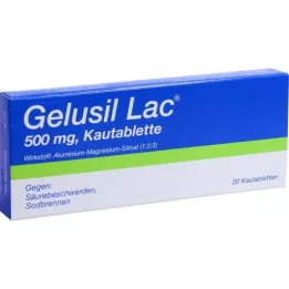 GELUSIL LAC Žvečljive tablete, 20 kosov
