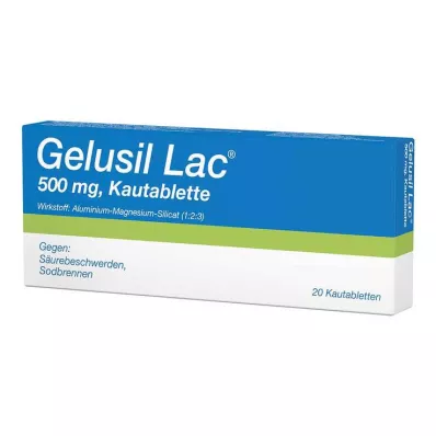 GELUSIL LAC Žvečljive tablete, 20 kosov GELUSIL LAC Žvečljive tablete, 20 kosov