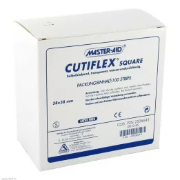 CUTIFLEX Folijski obliži kvadratni 38x38 mm MasterAid, 100 kosov